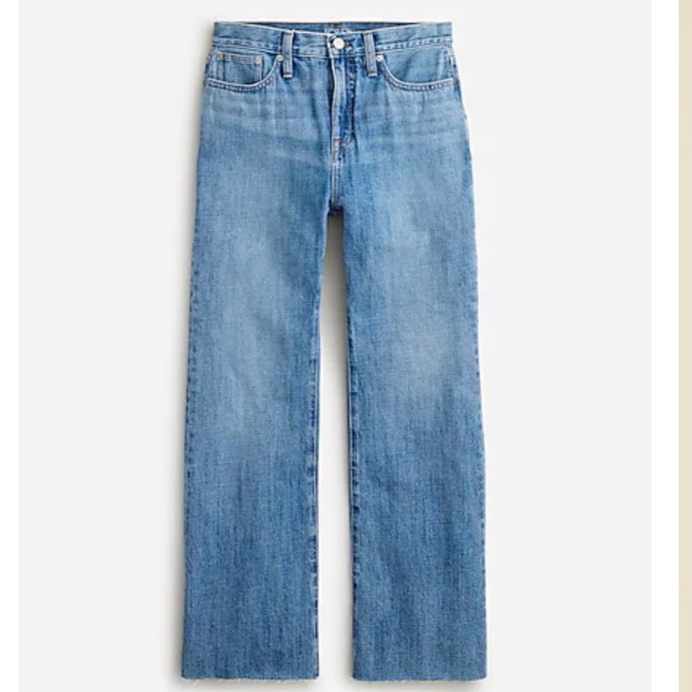 J CREW Mid-rise relaxed demi-boot jean in Kamila wash- size 25